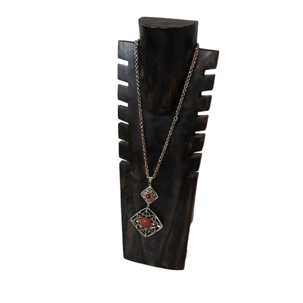 SARAH COVENTRY VINTAGE DOUBLE PENDANT NECKLACE